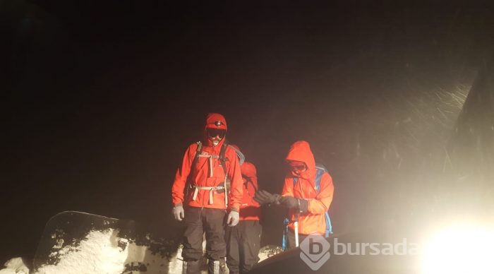 Bursa Uludağ'da kayıp dağcı operasyonu!