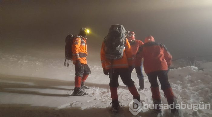 Bursa Uludağ'da kayıp dağcı operasyonu!