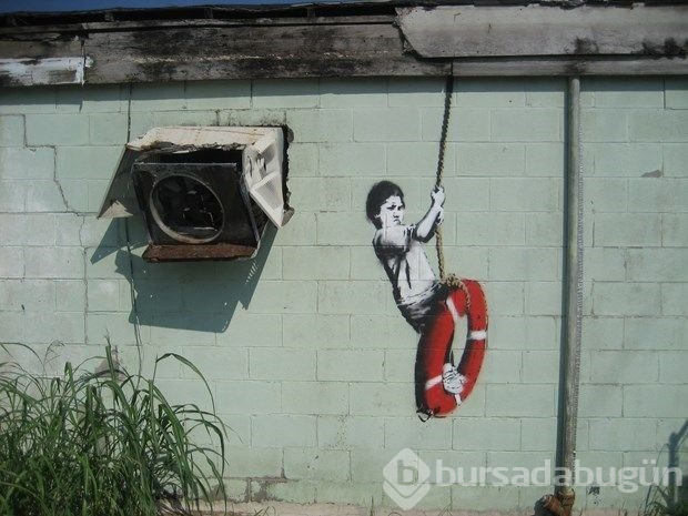 Banksy'nin eseri çalındı