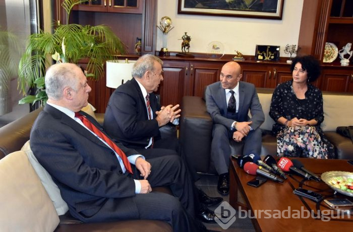  CHP'nin İzmir adayı Tunç Soyer'den, Aziz Kocaoğlu'na ziyaret 