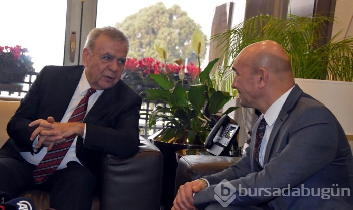  CHP'nin İzmir adayı Tunç Soyer'den, Aziz Kocaoğlu'na ziyaret 