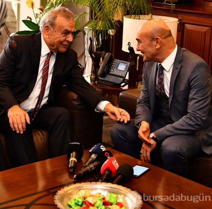  CHP'nin İzmir adayı Tunç Soyer'den, Aziz Kocaoğlu'na ziyaret 