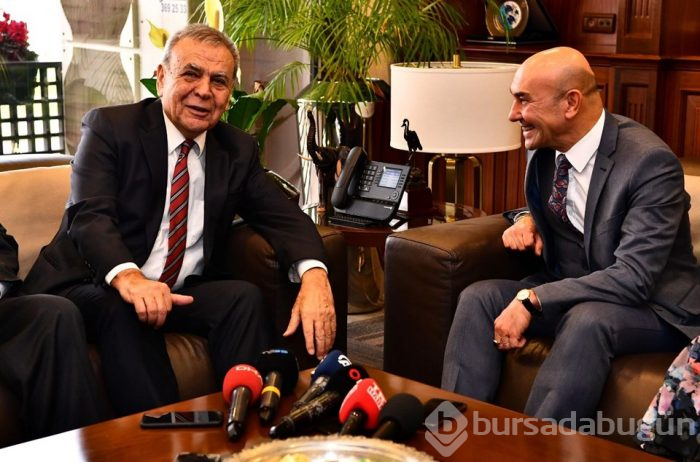  CHP'nin İzmir adayı Tunç Soyer'den, Aziz Kocaoğlu'na ziyaret 