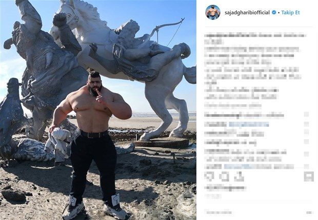 İranlı Hulk görenleri şaşırtıyor!