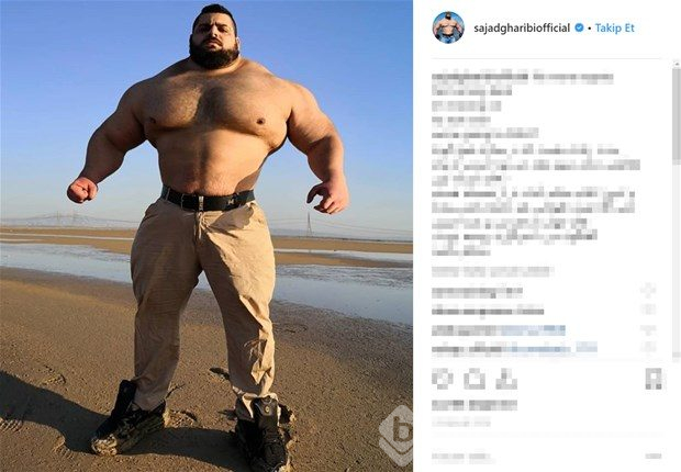 İranlı Hulk görenleri şaşırtıyor!