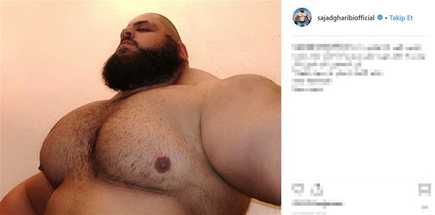 İranlı Hulk görenleri şaşırtıyor!