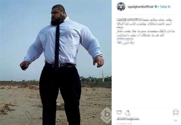 İranlı Hulk görenleri şaşırtıyor!