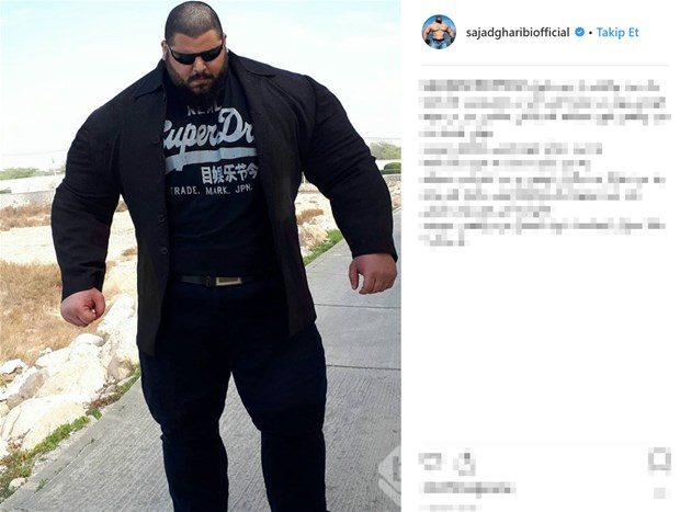İranlı Hulk görenleri şaşırtıyor!