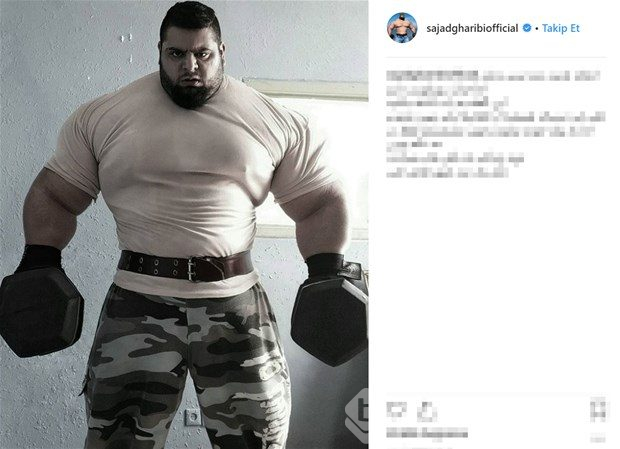 İranlı Hulk görenleri şaşırtıyor!
