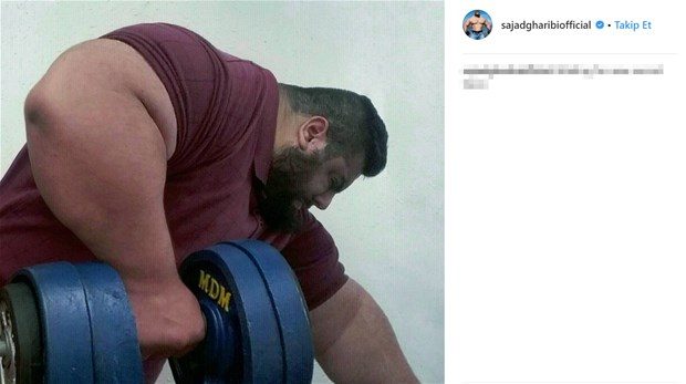 İranlı Hulk görenleri şaşırtıyor!