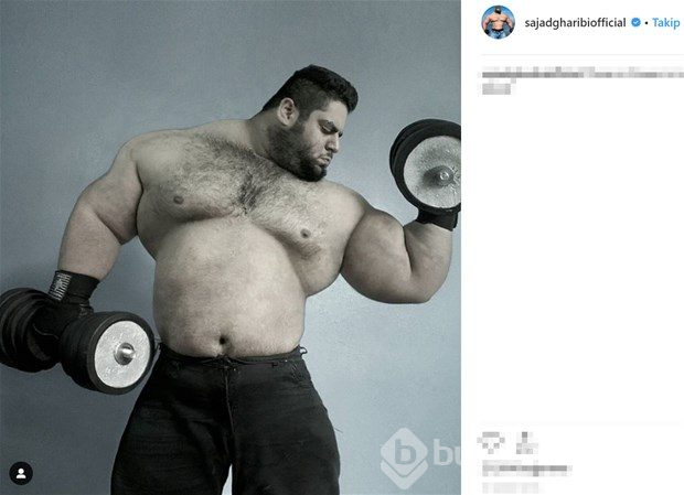İranlı Hulk görenleri şaşırtıyor!