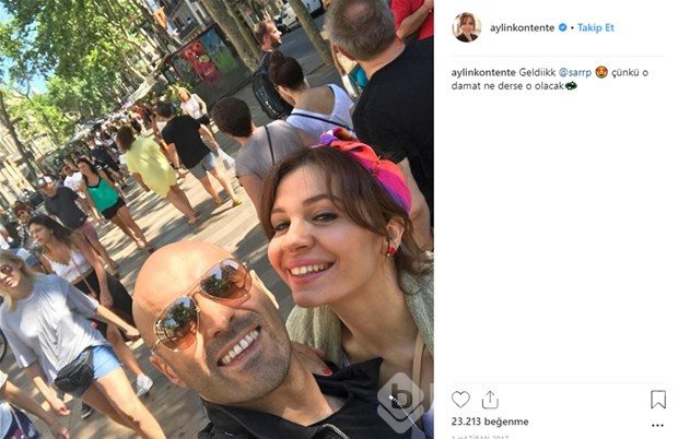 Ünlü çiftin mutlu günü

