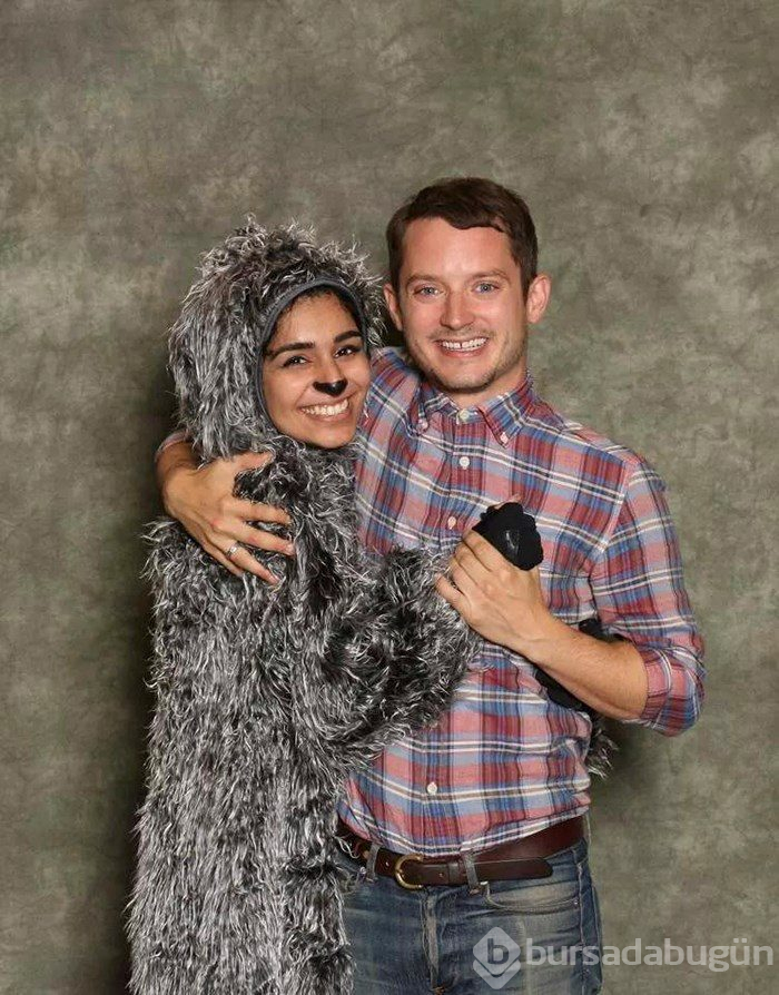 'Yüzüklerin Efendisi' Elijah Wood'un hayranlarıyla sıradışı fotoğrafları