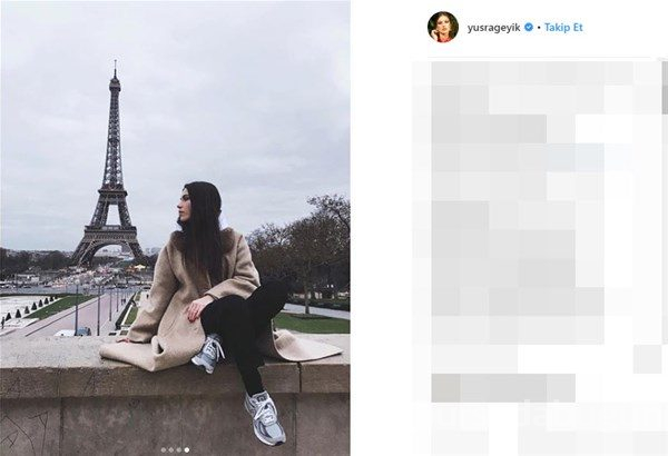 Sevgilisiyle Paris tatilinde
