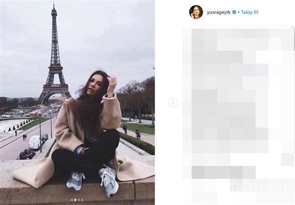 Sevgilisiyle Paris tatilinde
