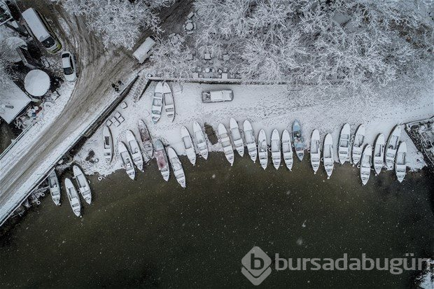 'Küçük Venedik' bembeyaz

