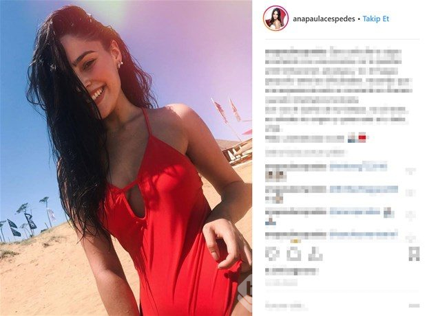 Ana Paula Cespedes sosyal medyada paylaştığı fotoğraflarla ilgi görüyor.
