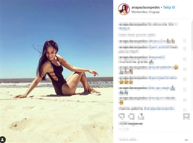 Ana Paula Cespedes sosyal medyada paylaştığı fotoğraflarla ilgi görüyor.
