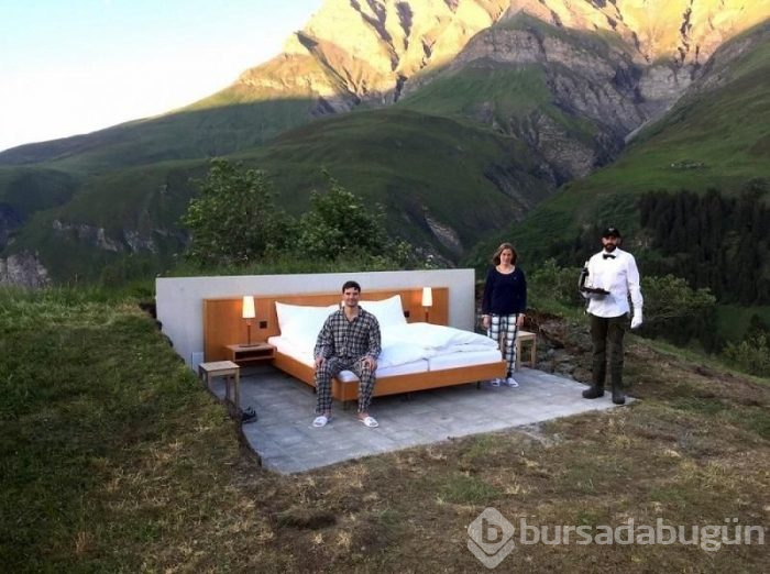 İsviçre'de bol yıldızlı, duvarları ve tavanı olmayan otel: Null Stern