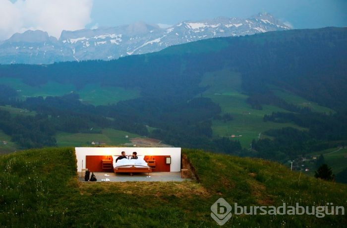 İsviçre'de bol yıldızlı, duvarları ve tavanı olmayan otel: Null Stern