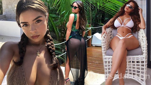 Demi Rose'dan tekne pozu
