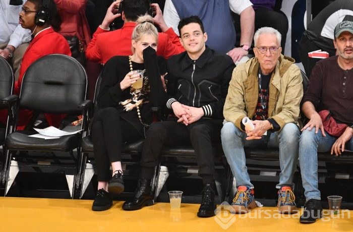 Rami Malek ve Lucy Boynton'ın basketbol aşkı (NBA maçlarına damga vuran ünlü isimler)