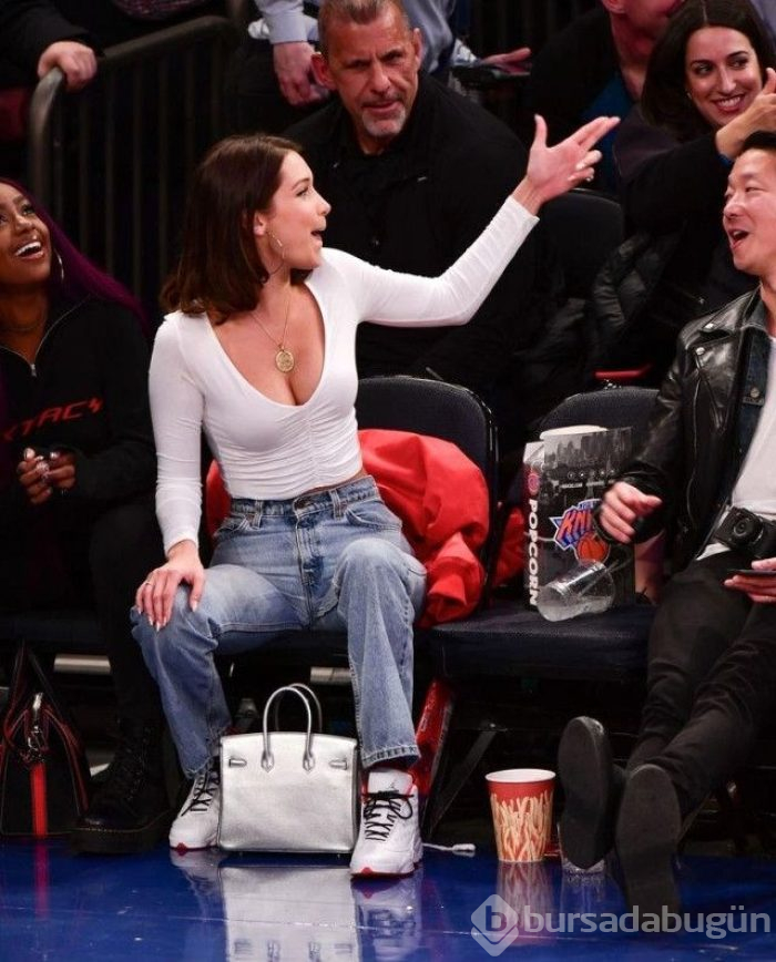 Rami Malek ve Lucy Boynton'ın basketbol aşkı (NBA maçlarına damga vuran ünlü isimler)