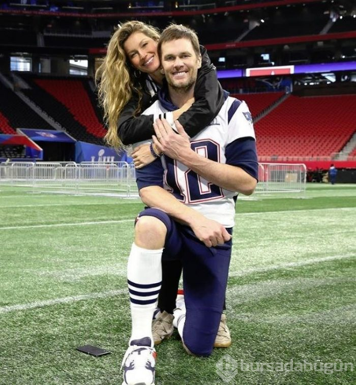Gisele Bünchen'den Super Bowl'da eşi Tom Brady'ye destek