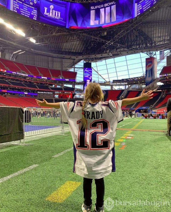 Gisele Bünchen'den Super Bowl'da eşi Tom Brady'ye destek