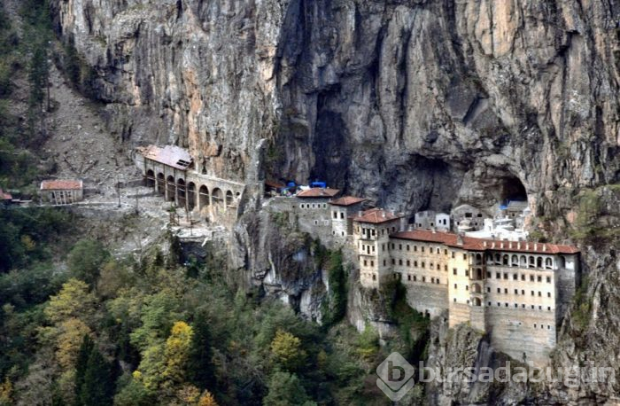 Sümela Manastırı'nda teleferik heyecanı