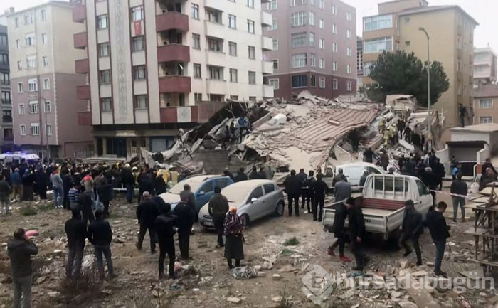Kartal'da 8 katlı bina çöktü