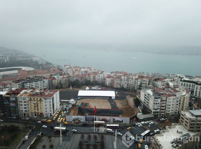 Yeni AKM projesi havadan görüntülendi