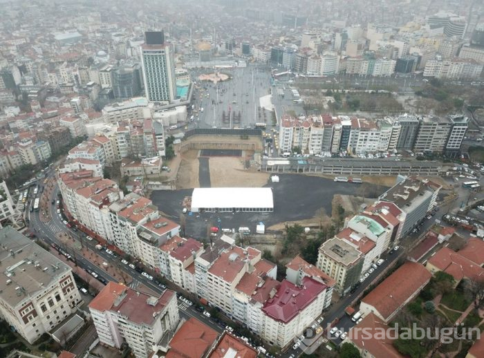 Yeni AKM projesi havadan görüntülendi
