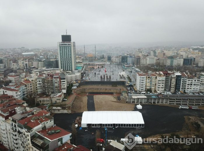 Yeni AKM projesi havadan görüntülendi