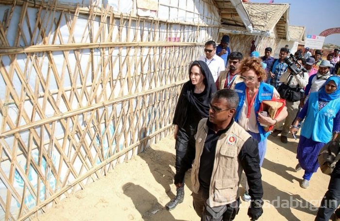Angelina Jolie'den Arakanlı Müslümanlara ziyaret