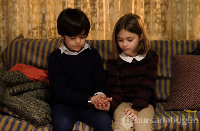 Küçük Kuzgun Metehan Parıltı ve Küçük Dila Nisa Sofiya Aksongur setin neşesi oldu