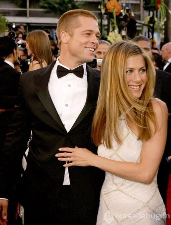 Brad Pitt Jennifer Aniston'ın doğum günü partisinde
