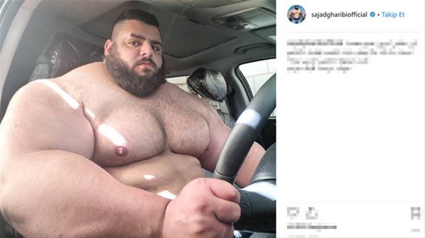 İranlı Hulk görenleri şaşırtıyor
