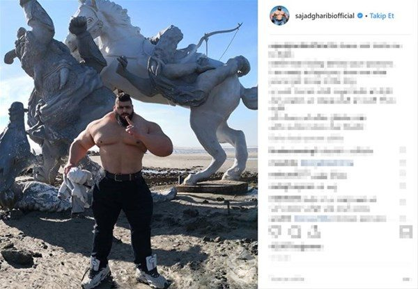 İranlı Hulk görenleri şaşırtıyor
