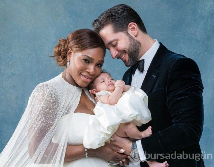 Serena Williams çocukla çocuk oldu