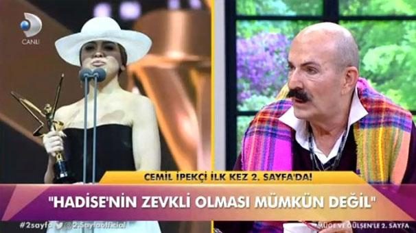 Cemil İpekçi canlı yayında Hadise'ye demediğini bırakmadı!
