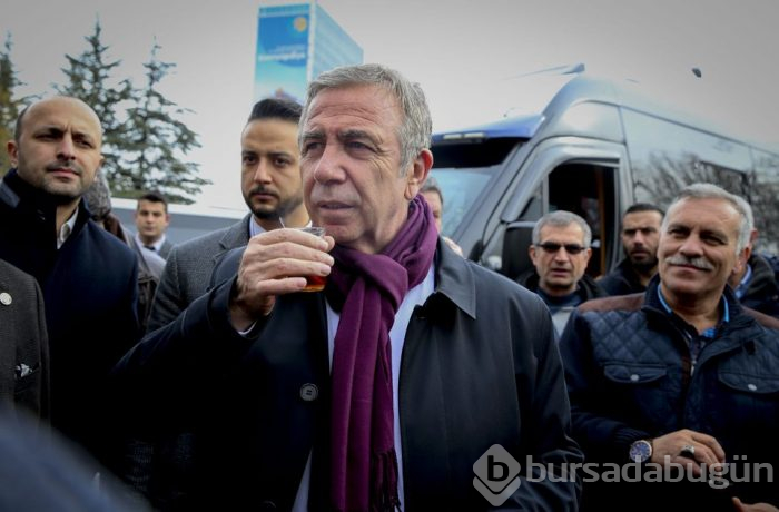 Mansur Yavaş, taksici ve dolmuşçuları ziyaret etti