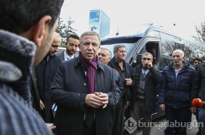 Mansur Yavaş, taksici ve dolmuşçuları ziyaret etti
