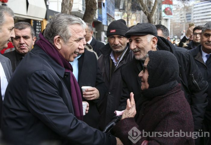 Mansur Yavaş, taksici ve dolmuşçuları ziyaret etti