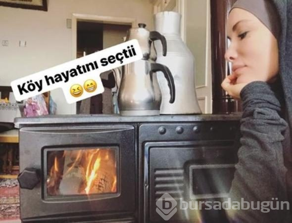 Gamze Özçelik köy hayatını seçti
