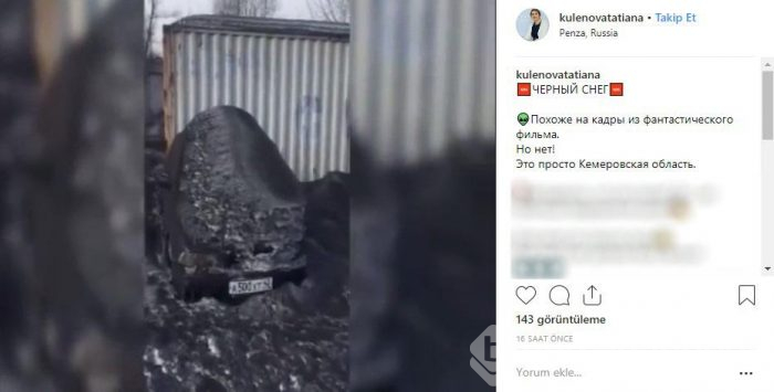 Rusya'da yine 'siyah' kar yağdı
