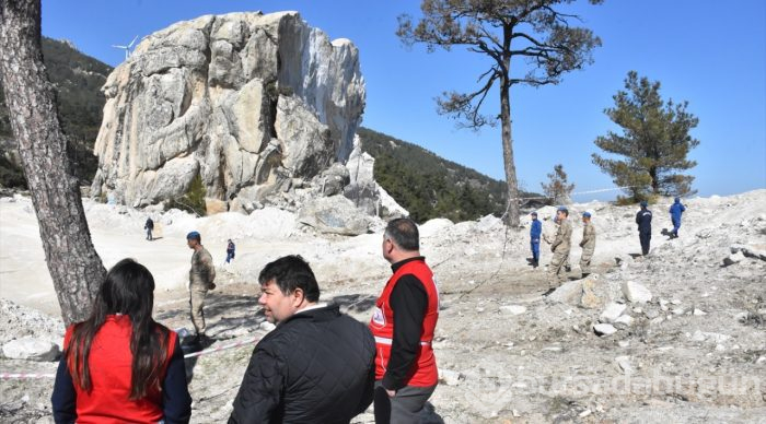 Muğla'da maden sahasında heyelan
