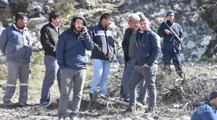 Muğla'da maden sahasında heyelan
