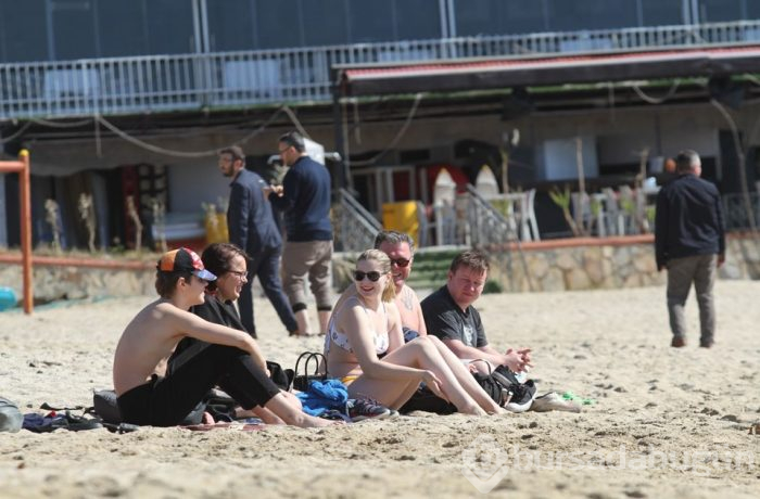 Alanya'da şubat ayında deniz keyfi