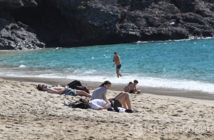 Alanya'da şubat ayında deniz keyfi